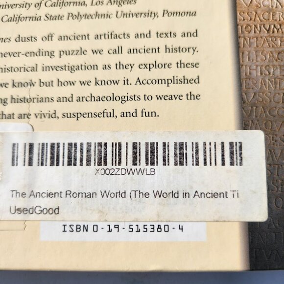 The Ancient Roman World Hardcover Textbook Book Reference Book 9780195153804 The - Picture 13 of 16